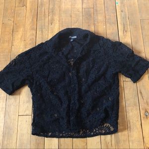 Express see-thru lace top